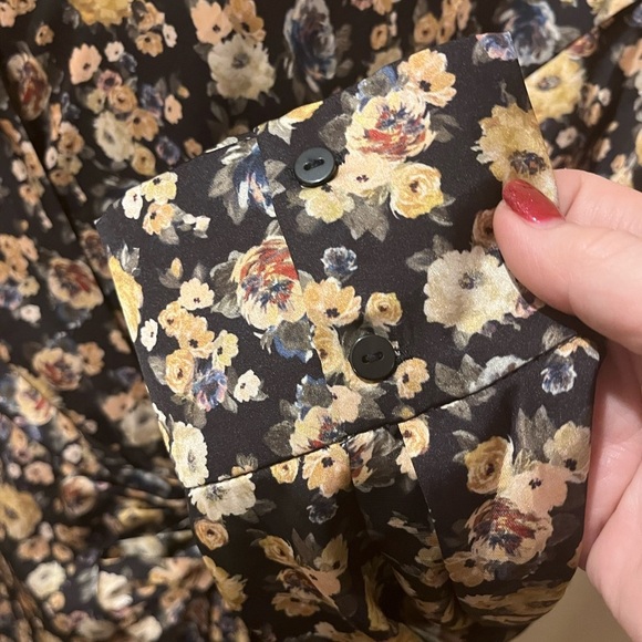 NWT Zara Wrap-style, Floral Print Romper Dress, size XL| - Picture 5 of 10